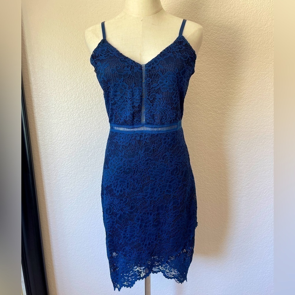 BIN#18 - MiaoMiao Lace Overlay Bodycon Dress Large